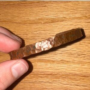Hammered Pure Copper Bracelet